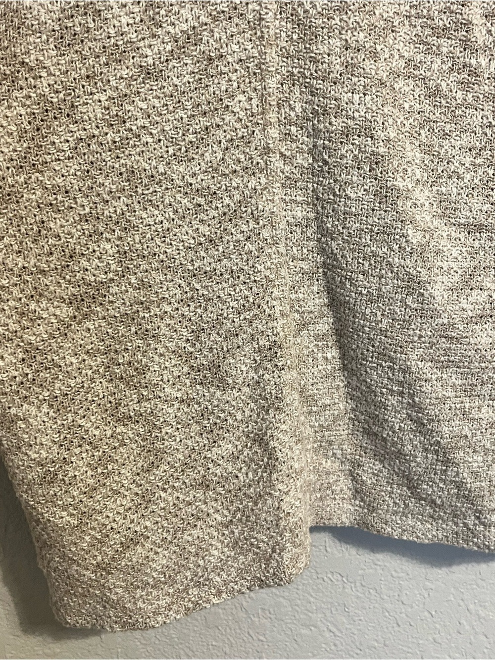 American Eagle XS Marled Open Front Cardigan Neutral Cotton Blend Lightweight - Picture 7 of 9